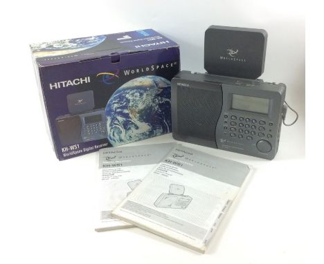 A HITACHI KH-WS1World Space Corp Digital Receiver WS FM MW SW1 SW2 boxed (no wiring/power cable present)Approx 1 pieces