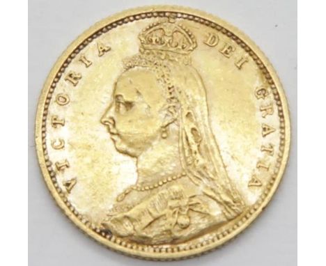 Victoria 1892 shield back half sovereign. P&amp;P Group 1 (£14+VAT for the first lot and £1+VAT for subsequent lots) 