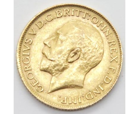 Full George V 1911 sovereign. P&amp;P Group 1 (£14+VAT for the first lot and £1+VAT for subsequent lots) 