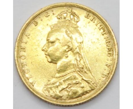 Victoria 1890 full sovereign. P&amp;P Group 1 (£14+VAT for the first lot and £1+VAT for subsequent lots) 