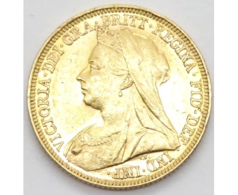Victoria 1895 full sovereign. P&amp;P Group 1 (£14+VAT for the first lot and £1+VAT for subsequent lots) 