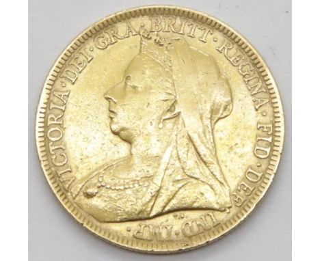 Victoria 1896 full sovereign. P&amp;P Group 1 (£14+VAT for the first lot and £1+VAT for subsequent lots) 