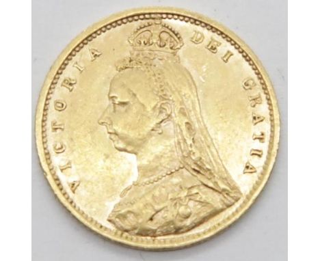 Victoria 1892 shield back half sovereign. P&amp;P Group 1 (£14+VAT for the first lot and £1+VAT for subsequent lots) 
