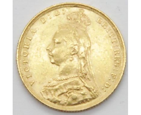 Victoria 1889 full sovereign. P&amp;P Group 1 (£14+VAT for the first lot and £1+VAT for subsequent lots) 