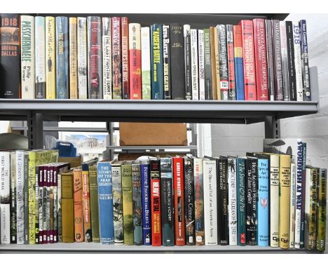 Books. Three and a half shelves of military history, 20th c and later, World War One and later campaigns, history, including 