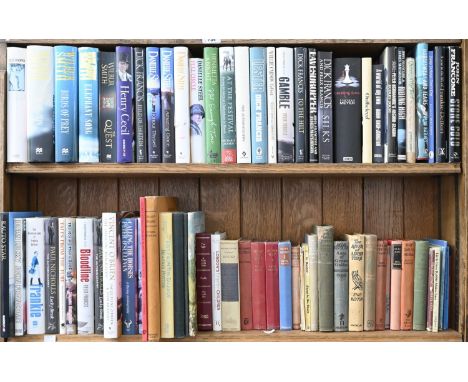 Books. Three and a half shelves of general stock, 20th c, including Observer Books; horse racing; etc 