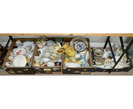 Miscellaneous ceramics, 20th c,&nbsp; including a Denby Seville pattern part coffee service, a Torquay Motto ware mug, a Delf