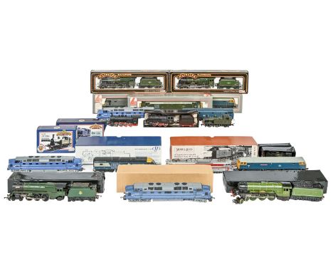 Model railways. Miscellaneous Lima, Bachmann Branchline, mainline railways and other model locomotives and tenders, some boxe