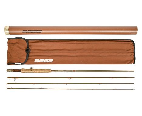 Fly fishing. A Sage SLT 9'6" 3¹¹???oz #6 graphite four-piece fly rod, cork handle, maker's original cloth pouch and storage t