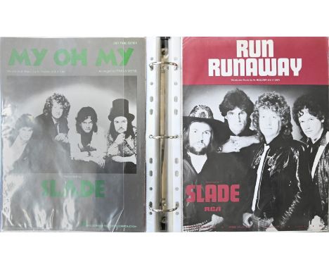 Rock music. Slade, a collection of sheet music, sixteen various publishers, in pictorial wrappers, with price 20p or 25p and 
