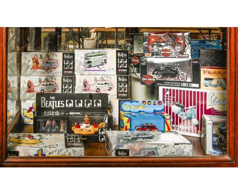 Miscellaneous diecast models, including Corgi Classics The Beatles collection, Matchbox Britain in Miniature, Maisto Harley D
