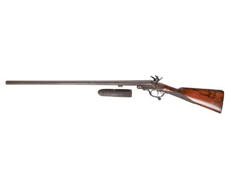 A 12-bore double barrel pinfire shotgun, late 19th c, inscribed J. Jefferson, 117cm l Good condition