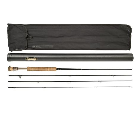 Fly fishing. A Sage One 9'6" 3¼oz #6 four-piece fly rod, cork handle, with maker's original cloth pouch and storage tube Good