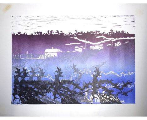 Robert Barnes (born 1947), "Mystical Light", coloured aquatint, signed and inscribed with title in pencil to lower margin, to