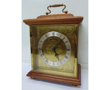 A German mantel clock with chiming movement, the dial marked Schmeckenbecher. The movement marked Emil Schmeckenbecher