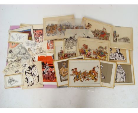 Mary Piercy (20th Century British).
A folio of layouts for childrens books and animation cells including the original studies