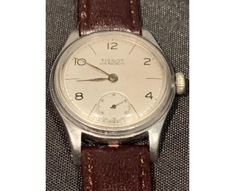 A GENTS TISSOT 1945 WW2 MILITARY WATCH 