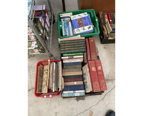 THREE BOXES OF VINTAGE AND COLLECTABLE BOOKS 