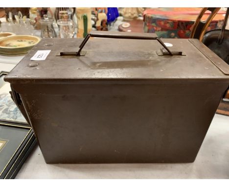 A BRITISH ARMY MUNITIONS CANNISTER 