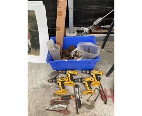 VARIOUS TOOLS - DE WALT DRILLS ETC 