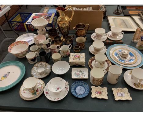 A SUBSTANTIAL QUANTITY OF CHINA AND CERAMIC WARE TO INCLUDE COMMEMORATIVE ITEMS 