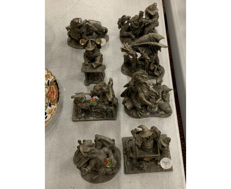 A COLLECTION OF EIGHT HEAVY METAL MYTH AND MAGIC FIGURES 