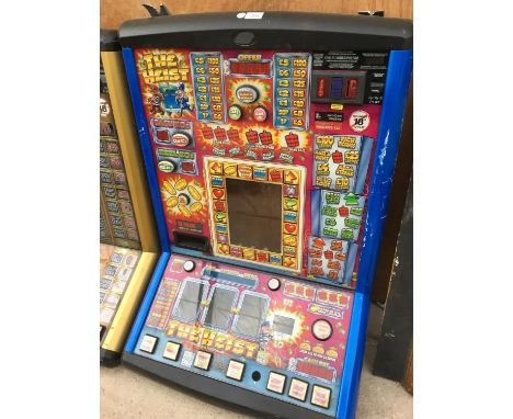 AN ARCADE 'THE HEIST' SLOT MACHINE FRONT 