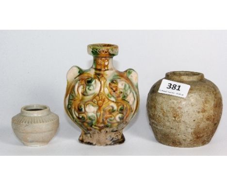 Three interesting Chinese ceramic items