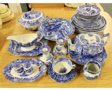 An extensive quantity of Spode Italian dinner china