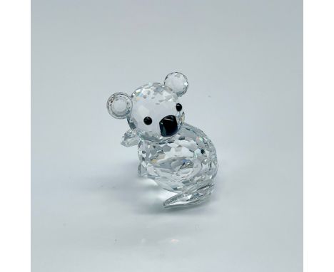This Swarovski crystal mini koala was part of the Endangered Species theme. The mini koala is made from clear crystal and has