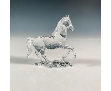 Lead crystal stallion that was part of the Peaceful Countryside collection. This charming figure is made of clear crystal wit