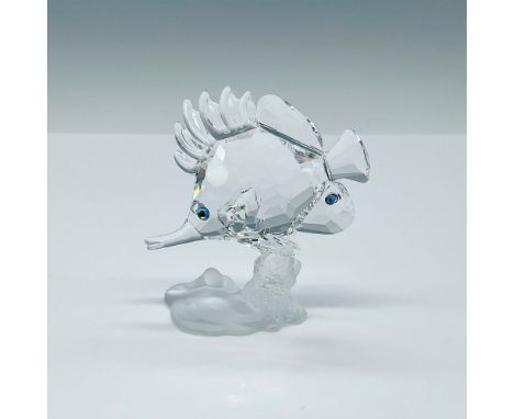 This Swarovski crystal butterfly fish was a member of the South Sea theme group. It is made from clear facetted crystal and i