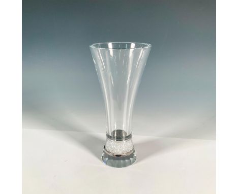 Charming lead crystal vase that is the small version and was part of the Home Accessories collection. The crystalline center 