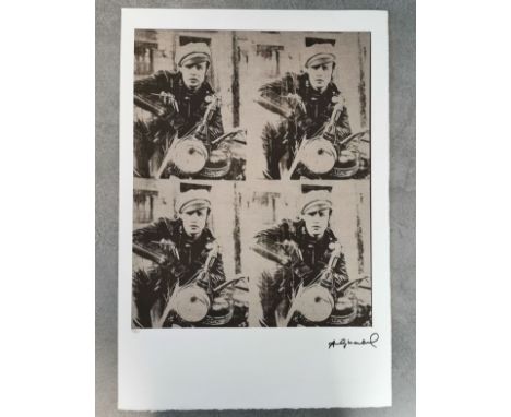 nach WARHOL, ANDY (Pittsburgh 1922-1987 Manhattan /NYC), Farblithographie / Gicléedruck: "Elvis Presley". Farblithographie au