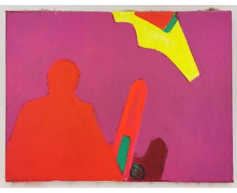 HAMMERSTIEL, ROBERT (Werschetz 1933-2020 Neunkirchen, österreichischer Maler und Grafiker), Gemälde: ohne Titel, Acryl auf Le