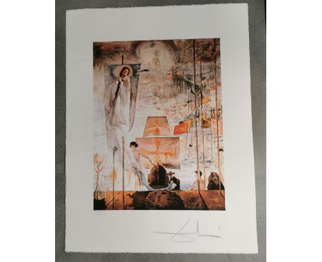 DALI, SALVADOR (1904-1989), Lithographie: "Die Entdeckung Amerikas durch Christoph Columbus". Farblithographie auf Bütten nac