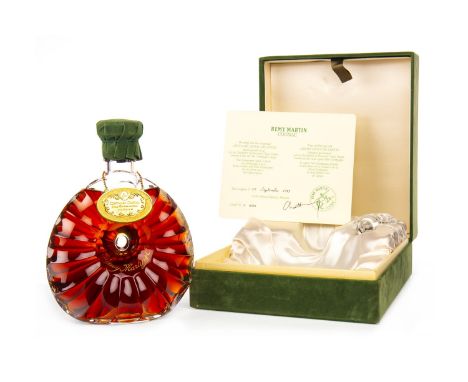 REMY MARTIN CENTAURE CRISTAL Cognac, France. Carafe no. K 8571. 70cl, no strength stated, in Bacarrat decanters.