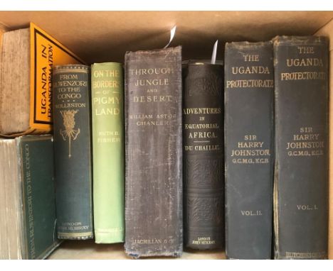 CHANLER (William Astor) .Through Jungle and Desert: Travels in Eastern Africa. London 1896, 8vo, portrait (loose) and 2 foldi