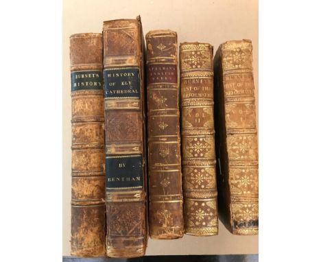 BURNET (Gilbert, Bishop) History of his own Time, 1734, folio, 2 vols., rebacked and worn, one board detached; History of the