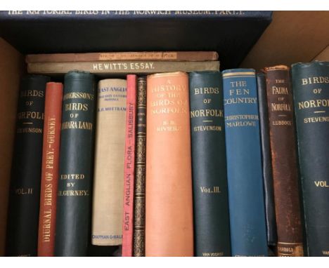 Birds and wildlife - Norfolk. TRIMMER (Rev K.) Flora of Norfolk, 1866, 12mo, original cloth; GURNEY & FISHER. An Account of t