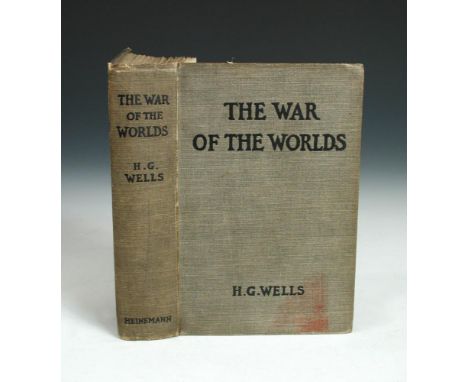 WELLS (H G), The War of the Worlds, London: Heinemann, 1898, first edition, first issue, INSCRIBED BY THE AUTHOR TO E. J. SUL