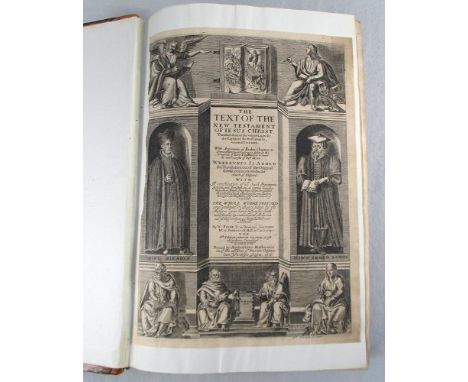 FULKE (William). The Text of the New Testament of Jesus Christ, 4th edition London: by A. Mathewes 1633, folio, engraved titl