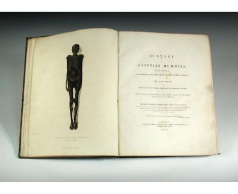 PETTIGREW (Thomas Joseph). History of Egyptian Mummies, London: Longman, Rees 1834, 4to, 13 numbered lithographed plates (the