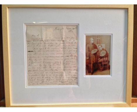 Sir David Wylkie, R.A. (1785–1841), an autograph letter dated 20th March 1820, addressed to a friend, thanking him for paying