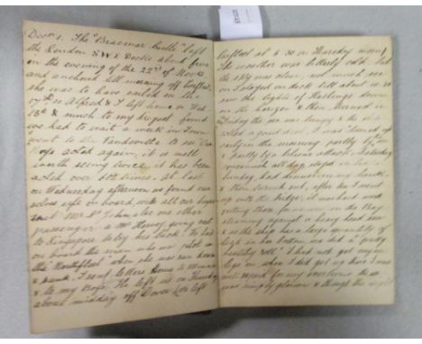 A manuscript travel journal, c.1876-78, 8vo, 123pp. by F. Everett of Southampton, covering a trip to the Philippines, shootin