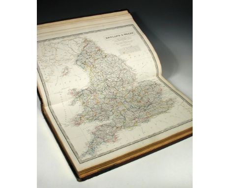 JOHNSTON (A K) The National Atlas of Historical, Commercial and Political Geography, 1855, large folio, 41 coloured maps, all