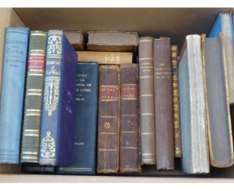 Norfolk - topography. MARTIN (T) The History of Thetford, 1779, 4to, tre calf, cracked spine; TAYLOR (W) The Antiquities of K
