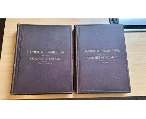 Zerah Colburn. Locomotive Engineering and Mechanism of Railways, two volumes, first edition, 64 engraved plates, numerous fur