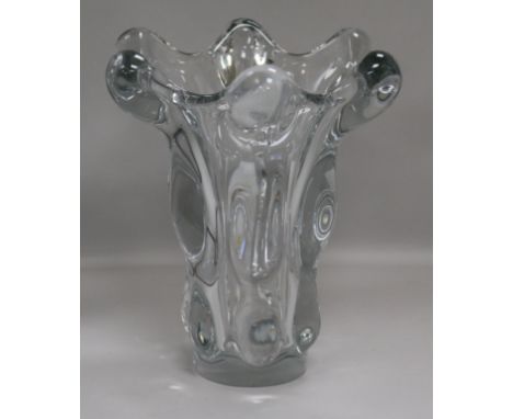 A 1960's Art glass vase height 28cm