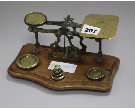 A set of postal scales
